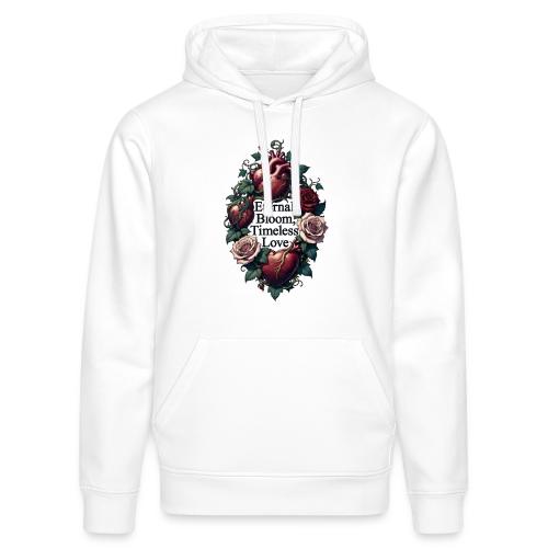 Eternal Bloom Timeless Love Entwined Hearts T-Shir - Stanley/Stella Drummer Unisex Organic Hoodie