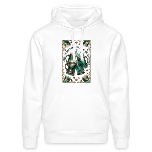 Cheers to Bad Ideas Tankards Graphic Tee - Stanley/Stella Drummer Unisex Organic Hoodie