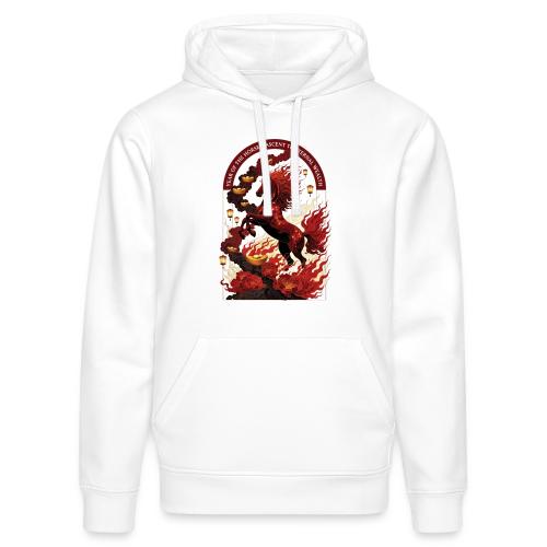 Year of the Horse Rise T Shirt,Lunar New Year Gift - Stanley/Stella Drummer Unisex Organic Hoodie