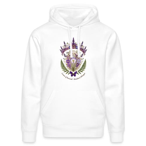 Spring Meadow Crown Tee, Cottagecore Renewal Gift - Stanley/Stella Drummer Unisex Organic Hoodie