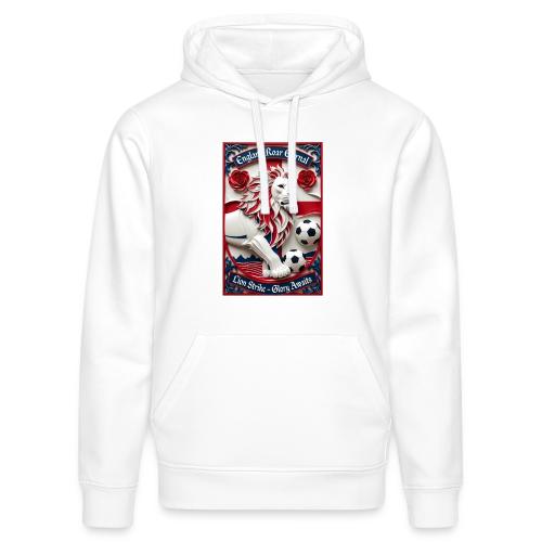 England Lion Soccer T Shirt, Football Pride Gift - Stanley/Stella Drummer Unisex Organic Hoodie