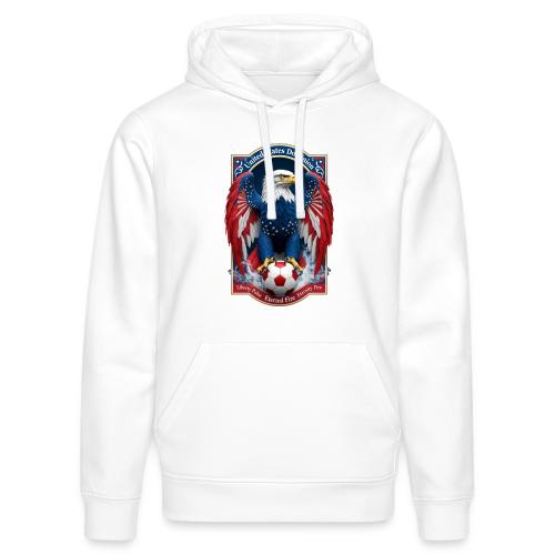USA Eagle Emblem T Shirt, USA Soccer Pride Gift - Stanley/Stella Drummer Unisex Organic Hoodie