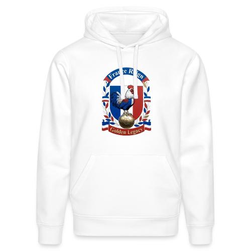 France Rooster Reign T-Shirt, Tricolore Pride Gift - Stanley/Stella Drummer Unisex Organic Hoodie