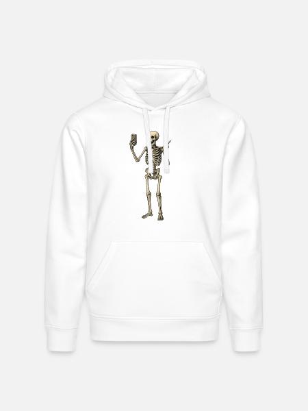 selfie - Stanley/Stella Drummer Unisex Organic Hoodie - white