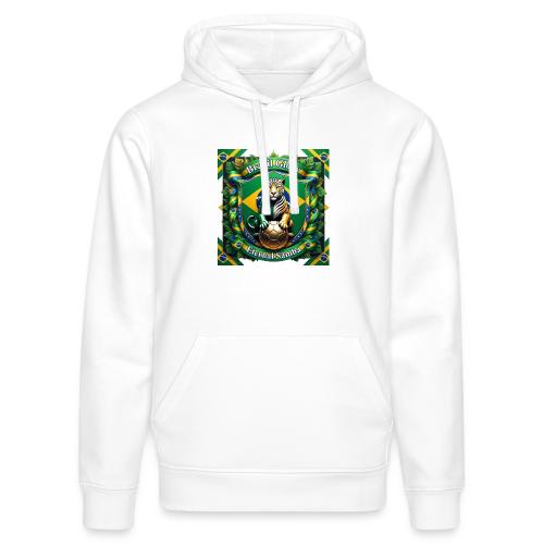 Brazil Jaguar Glory T-Shirt, Flag Pride Badge Gift - Stanley/Stella Drummer Unisex Organic Hoodie
