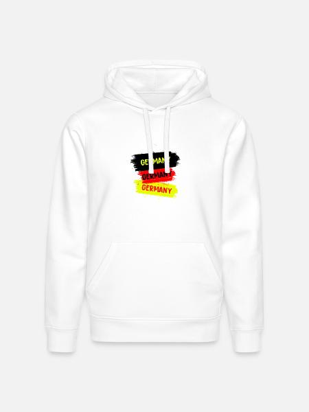 Germany Design - Stanley/Stella Drummer Unisex Organic Hoodie - white