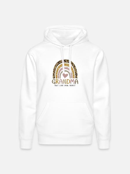 Grandma Day - Stanley/Stella Drummer Unisex Organic Hoodie - white