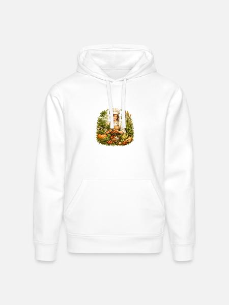Autumn Harvest Kitchen Charm - Stanley/Stella Drummer Unisex Organic Hoodie - white