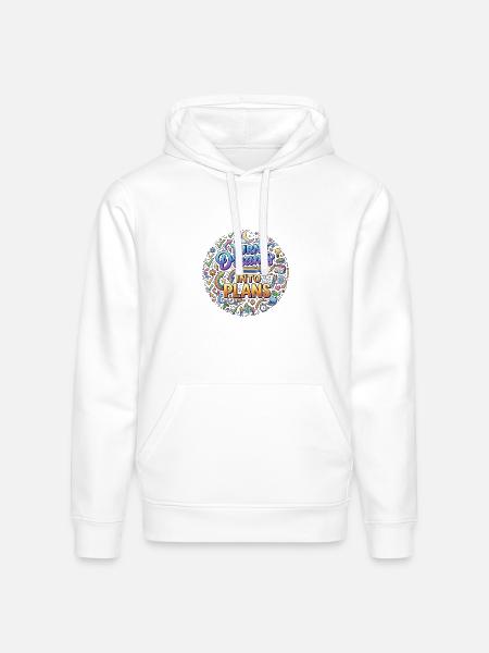 Turn Dreams Into Plans - Stanley/Stella Drummer Unisex Organic Hoodie - white
