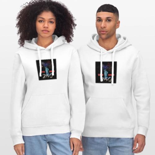 1776 - 2026 - 250 Years USA | Fireworks - Stanley/Stella Drummer Unisex Organic Hoodie