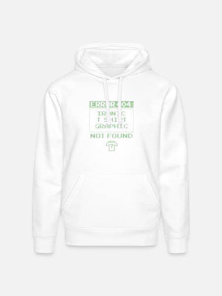 Error 404 - Stanley/Stella Drummer Unisex Organic Hoodie - white