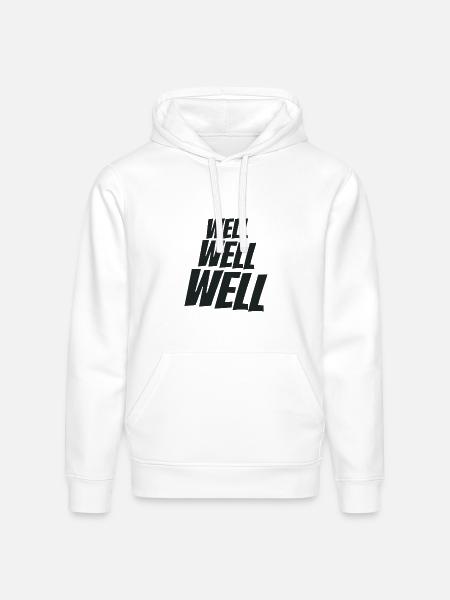 Well Well Well Wellness - Stanley/Stella Drummer Unisex Organic Hoodie - white