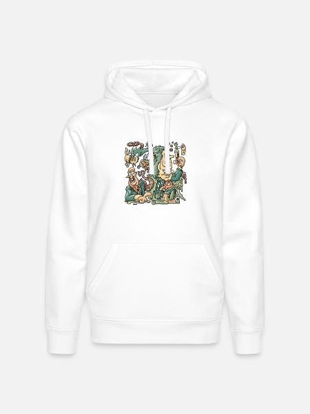 Mutation - Stanley/Stella Drummer Unisex Organic Hoodie - white