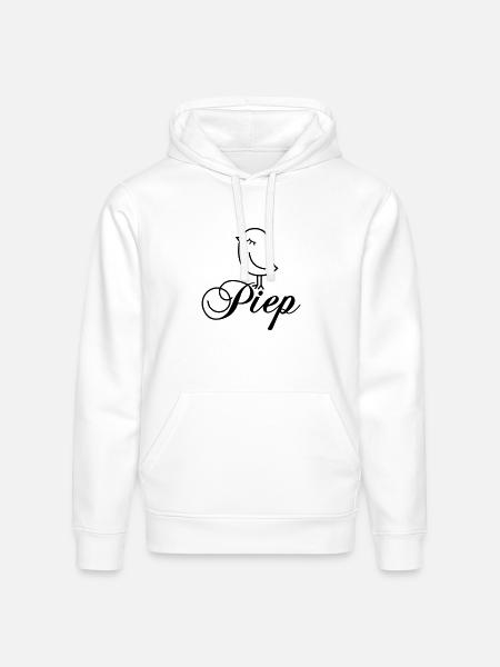 Sparrow “Piep” - Stanley/Stella Drummer Unisex Organic Hoodie - white