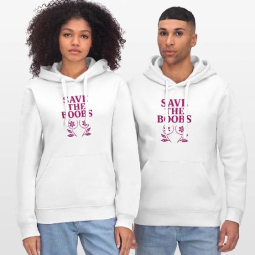 Save the boobs! - Stanley/Stella Drummer Unisex Organic Hoodie