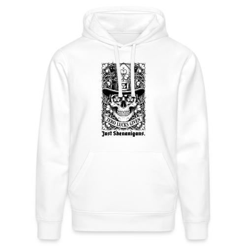 Salty Shamrock Skull T-Shirt - Stanley/Stella Drummer Unisex Organic Hoodie