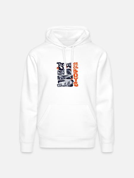Roys Wheels & Sneakers - Stanley/Stella Drummer Unisex Organic Hoodie - white