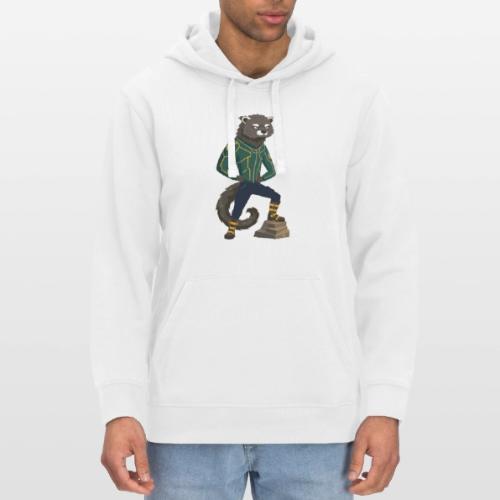 Raccoon Ranger in Neon Armor - Stanley/Stella Drummer Unisex Organic Hoodie
