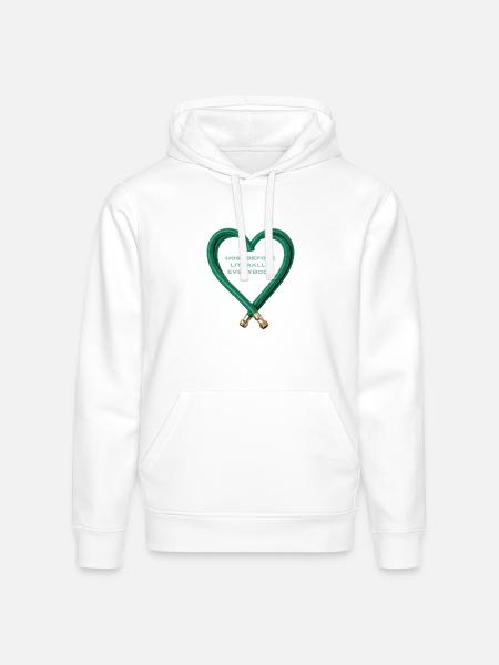 Hose Heart Humor - Stanley/Stella Drummer Unisex Organic Hoodie - white