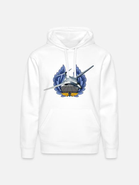 B-1B Lancer - Stanley/Stella Drummer Unisex Organic Hoodie - white