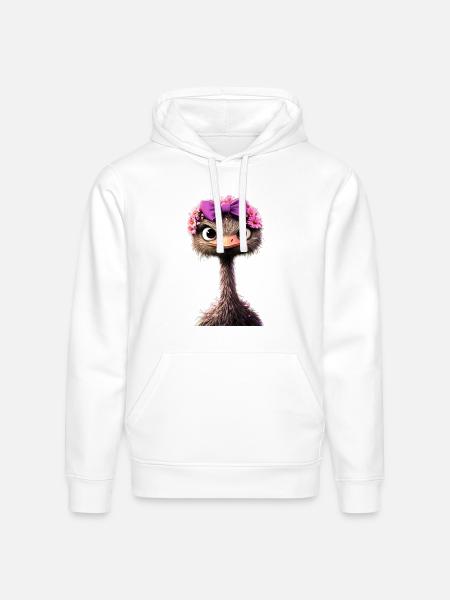 Duckie - Stanley/Stella Drummer Unisex Organic Hoodie - white