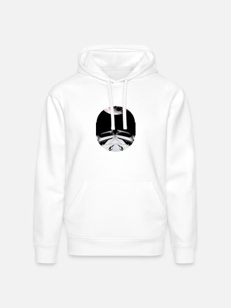 Moonlit Carfront Noir - Stanley/Stella Drummer Unisex Organic Hoodie - white