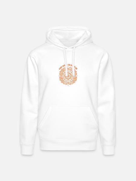 Engineer Discipline Tech Emblem - Stanley/Stella Drummer Unisex Organic Hoodie - white
