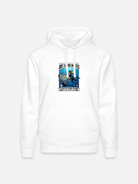 Ocean Soul Divers - Stanley/Stella Drummer Unisex Organic Hoodie - white