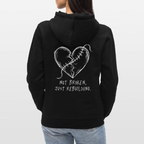 Broken Love Neon Heart - Stanley/Stella Drummer Unisex Organic Hoodie