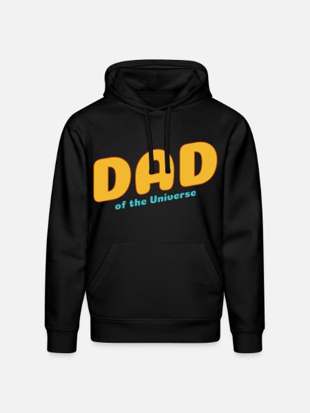 Dad of the Universe - Stanley/Stella Drummer Unisex Organic Hoodie - black