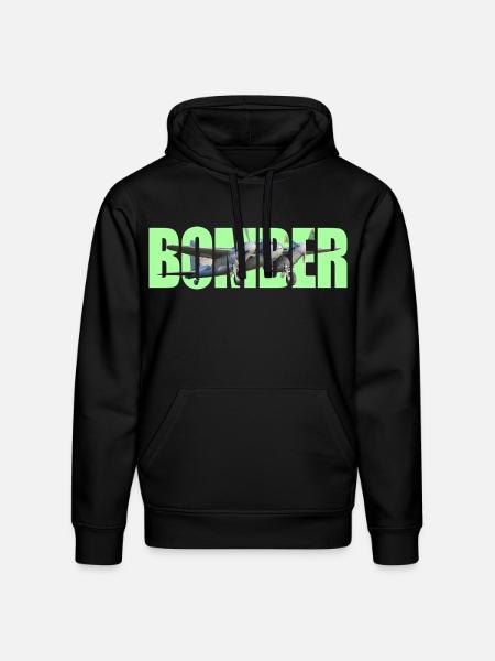 Bomber DH.98 Mosquito - Stanley/Stella Drummer Unisex Organic Hoodie - black