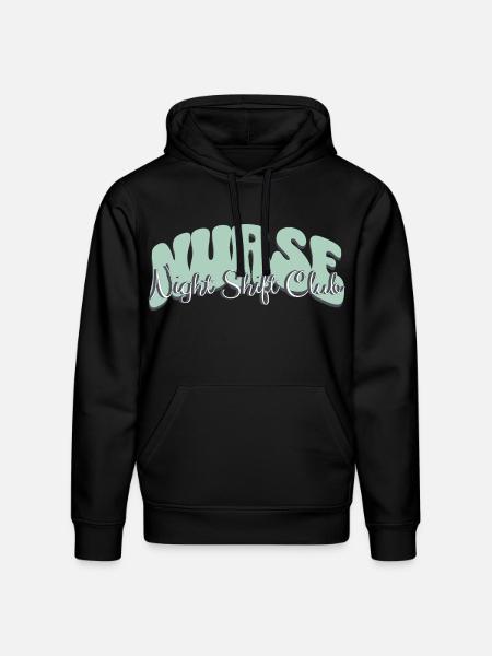 Nurse Night Shift Club - Stanley/Stella Drummer Unisex Organic Hoodie - black