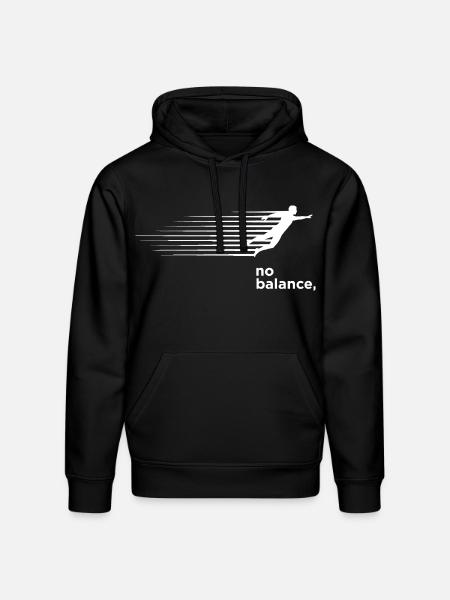 Velocity Run Beyond Balance - Stanley/Stella Drummer Unisex Organic Hoodie - black