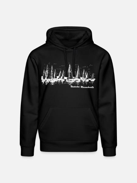 Nantucket, Massachusetts - Stanley/Stella Drummer Unisex Organic Hoodie - black