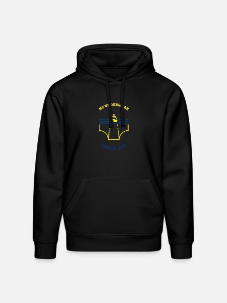 Funny Ship Underwear Summer Teez - Stanley/Stella Drummer Unisex Organic Hoodie - black