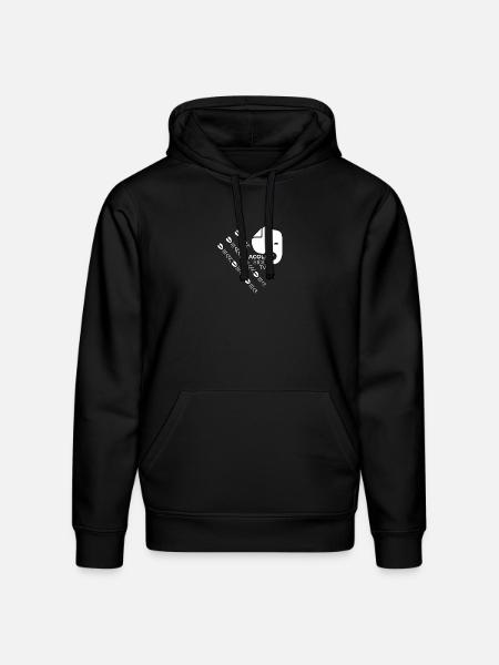 Acoli Side TV Graphic Pattern - Stanley/Stella Drummer Unisex Organic Hoodie - black