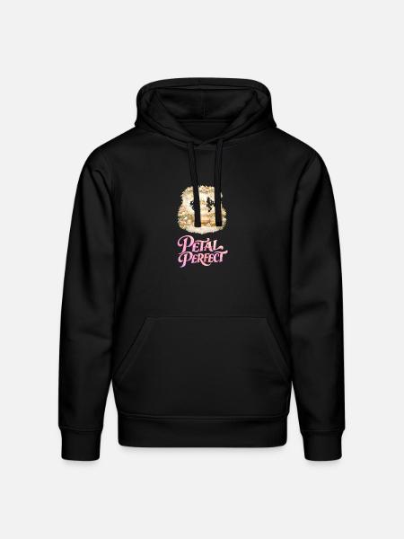 Petal Perfect Cake Scene - Stanley/Stella Drummer Unisex Organic Hoodie - black