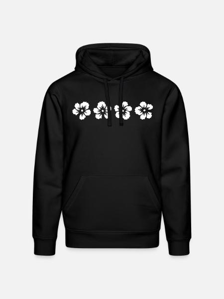 hawaii hibiscus flower - Stanley/Stella Drummer Unisex Organic Hoodie - black