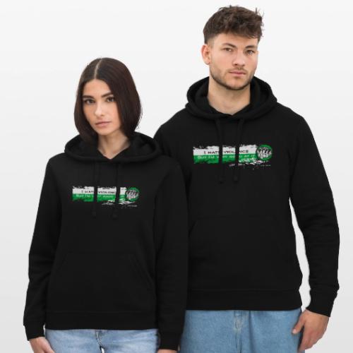 I hate violence but I'm very good at it 2 - WB - Stanley/Stella Drummer Unisex Organic Hoodie