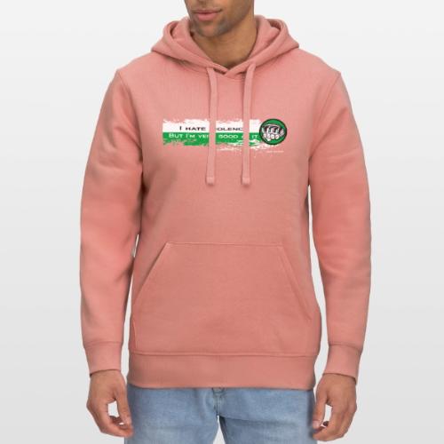 I hate violence but I'm very good at it 2 - WB - Stanley/Stella Drummer Unisex Organic Hoodie