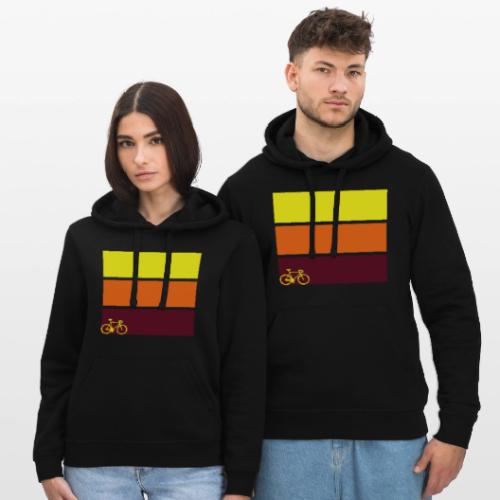 tricolor with bicycle - Stanley/Stella Drummer Unisex Organic Hoodie