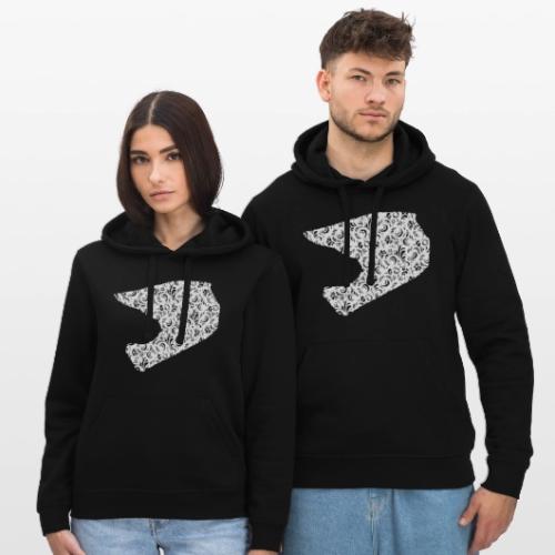 Floral Helmet - Stanley/Stella Drummer Unisex Organic Hoodie