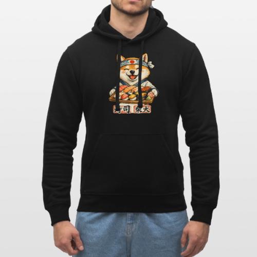 Funny Shiba Inu Sushi Kawaii Dog Tee - Stanley/Stella Drummer Unisex Organic Hoodie