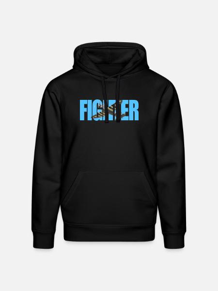 P-47 Thunderbolt - Stanley/Stella Drummer Unisex Organic Hoodie - black