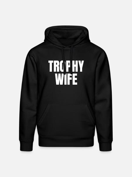 Trophy Wife - Stanley/Stella Drummer Unisex Organic Hoodie - black