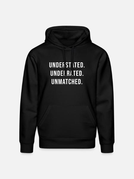 Understated Underrated Unmatched - Stanley/Stella Drummer Unisex Organic Hoodie - black