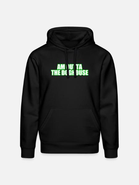 Am Outta the Doghouse - Stanley/Stella Drummer Unisex Organic Hoodie - black