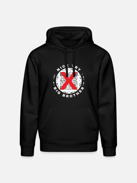 Nice Try Big Brother Privacy QR Code Design - Stanley/Stella Drummer Unisex Organic Hoodie - black