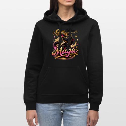 Own Your Magic – Glam Black Cat - Stanley/Stella Drummer Unisex Organic Hoodie