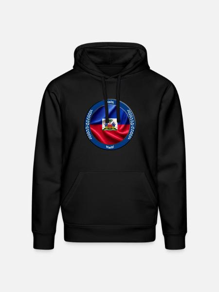 Haiti - Stanley/Stella Drummer Unisex Organic Hoodie - black